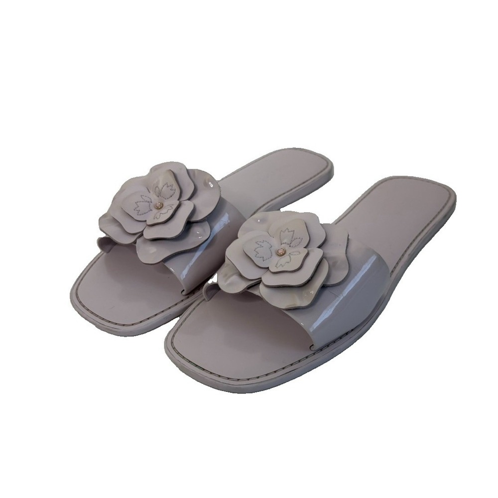 Kate Spade New York Patent Santana Slide Sandal Pale Amethyst Purple Size US 11B
